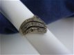 Oude zilveren ring met markasietjes - 2 - Thumbnail