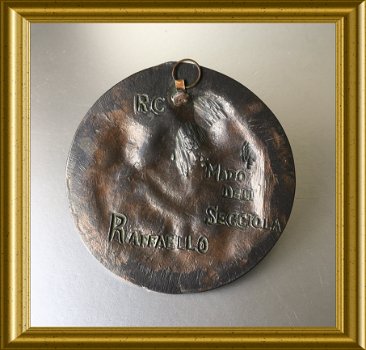 Oude plaquette ; moeder met kind ; Raffaello - 4