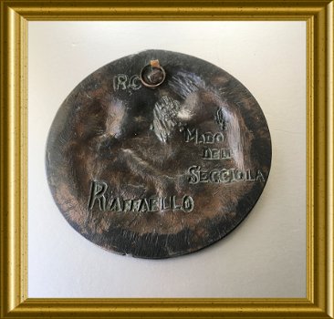 Oude plaquette ; moeder met kind ; Raffaello - 5