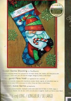 SALE DIMENSIONS BORDUURPAKKET , SWEET SANTA STOCKING ,STRAMIEN