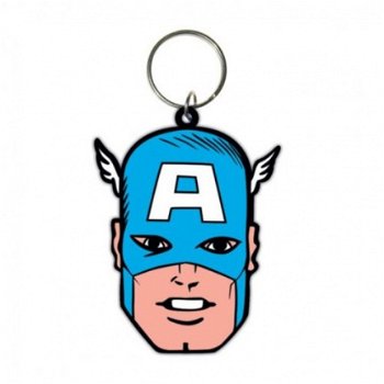 Sleutelhanger Captain America Face bij Stichting Superwens! - 1