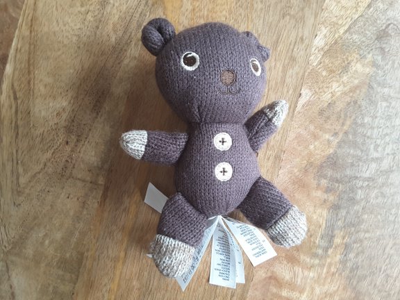*1558 Beer Mr Bean Teddy 16cm H&M doudou - nr. 1