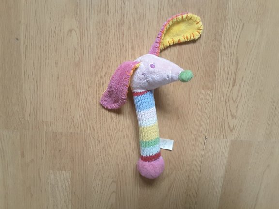 * 498 Happy Horse Pink Dinkey rattle - Afbeelding 2