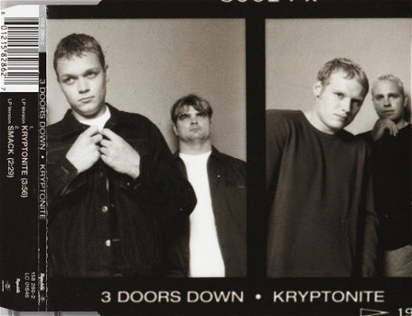 Three Doors Down ‎– Kryptonite (2 Track CDSingle' - 1