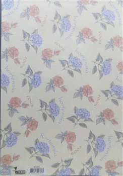 VELLUM (A4) --- WEKON TRG002 --- BLOEMEN ---> Hortensia & Roos - 1