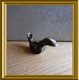 Klein oud bronzen beeldje : eekhoorn brons // small bronze squirrel - 5 - Thumbnail