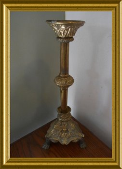 Nog een antieke kandelaar // antique candlestick - 3