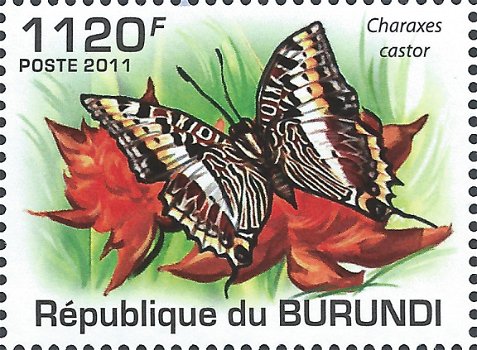 Postzegels Burundi - 2011 - Vlinders (Blok) - 3