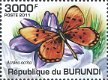 Postzegels Burundi - 2011 - Vlinders (Blok) - 4 - Thumbnail