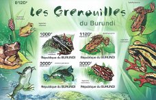 Postzegels Burundi - 2011 - Kikkers (Blok)