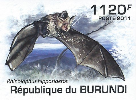 Postzegels Burundi - 2011 - Vleermuizen (Blok) - 3