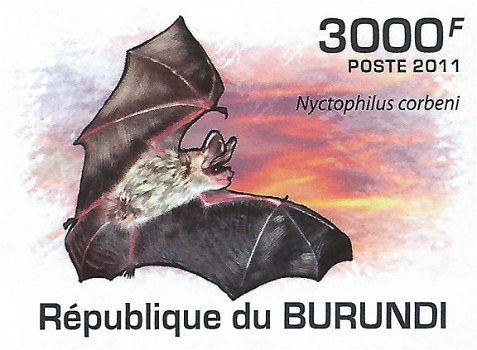Postzegels Burundi - 2011 - Vleermuizen (Blok) - 5
