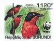 Postzegels Burundi - 2011 - Vogels (Blok) - 2 - Thumbnail
