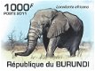 Postzegels Burundi - 2011 - Olifanten (Blok) - 3 - Thumbnail