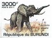 Postzegels Burundi - 2011 - Olifanten (Blok) - 4 - Thumbnail