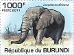 Postzegels Burundi - 2011 - Olifanten (Blok) - 3 - Thumbnail