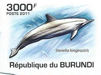 Postzegels Burundi - 2011 - Dolfijnen (Blok) - 4