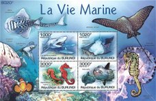 Postzegels Burundi - 2011 - Zeeleven (Blok)