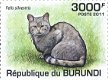 Postzegels Burundi - 2011 - Katachtigen (Blok) - 4 - Thumbnail