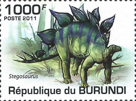 Postzegels Burundi - 2011 - Dinosauriërs (Blok) - 2