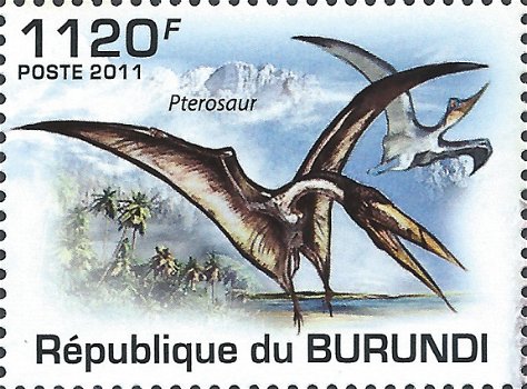 Postzegels Burundi - 2011 - Dinosauriërs (Blok) - 3