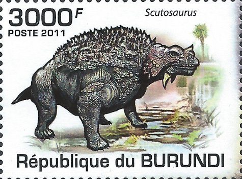 Postzegels Burundi - 2011 - Dinosauriërs (Blok) - 5
