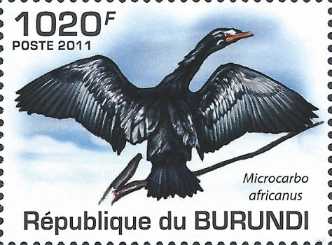 Postzegels Burundi - 2011 - Vogels (Blok) - 2