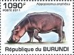 Postzegels Burundi - 2011 - Nijlpaarden (Blok) - 3 - Thumbnail