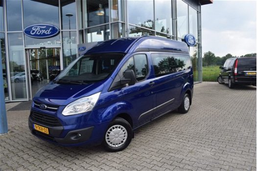 Ford Transit Custom - 125 pk 9-persoons HOOG DAK(stahoogte)LET OP:BPM VRIJ prijs ex btw - 1