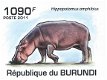 Postzegels Burundi - 2011 - Nijlpaarden (Blok) - 3 - Thumbnail