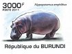 Postzegels Burundi - 2011 - Nijlpaarden (Blok) - 5 - Thumbnail