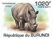 Postzegels Burundi - 2011 - Neushoorns (Blok) - 2 - Thumbnail