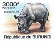 Postzegels Burundi - 2011 - Neushoorns (Blok) - 5 - Thumbnail