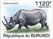 Postzegels Burundi - 2011 - Neushoorns (Blok) - 3 - Thumbnail