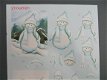 3D Knipvel (A4) --- WINTER --- Snowman 01 --- SNEEUWPOP / SNEEUWPOPPEN - 2 - Thumbnail
