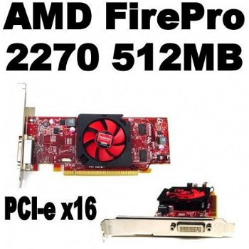 ...AMD FirePro 2270 Dual-View 512MB PCI-e x16 | DMS59 | Win 10 - 1