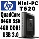 ...HP t620 Mini-PC QuadCore 1.5Ghz 4GB 64GB SSD | USB3 | Kodi - 1 - Thumbnail