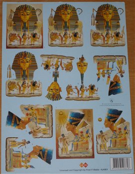 3D Knipvel (A4) --- VAKANTIE --- card deco HJ4901 --- EGYPTE ---> FARAO en meer... - 1