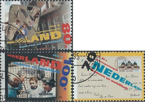 Postzegels Nederland - 1995 Zomerzegels, Ouderen en mobiliteit (serie) - 1