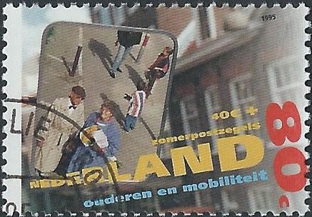 Postzegels Nederland - 1995 Zomerzegels, Ouderen en mobiliteit (serie) - 3