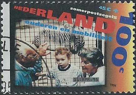 Postzegels Nederland - 1995 Zomerzegels, Ouderen en mobiliteit (serie) - 4