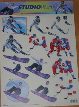 3D Knipvel (A4) --- SPORT --- Studio Light STAPTJ875 --- SKIËN, SNOWBOARDEN en IJSHOCKEY - 1