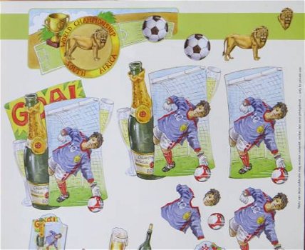 3D Knipvel (A4) --- SPORT --- DOE MAAR 11053-133 --- VOETBAL / VOETBALLEN - 2