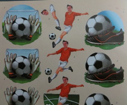 3D Knipvel (A4) --- SPORT --- Amy Design CD10603 --- VOETBAL / VOETBALLEN - 2