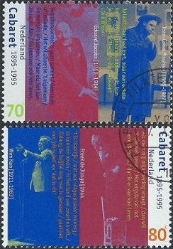 Postzegels Nederland - 1995 100 jaar Cabaret in nederland (serie) - 1