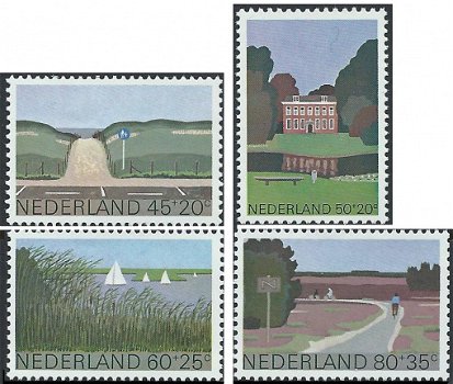 Postzegels Nederland - 1980 Zomerzegels, Nederlands landschap (serie) - 1