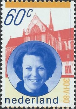 Postzegels Nederland - 1980 Inhuldiging koningin Beatrix (60ct) - 1