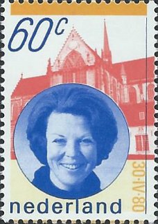 Postzegels Nederland - 1980 Inhuldiging koningin Beatrix (60ct)