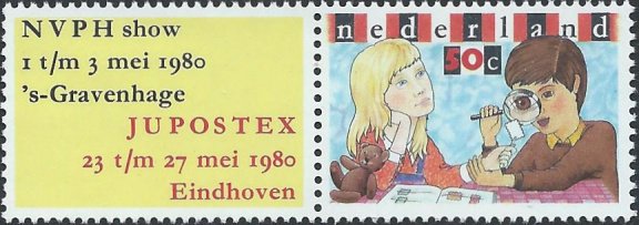 Postzegels Nederland - 1980 Postzegeltentoonstelling JUPOSTEX (50ct) - 1