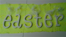 EASTER LETTERS WIT- GEEL Nieuw